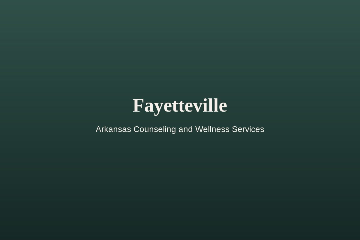Fayetteville, the Northwest Arkansas chapter